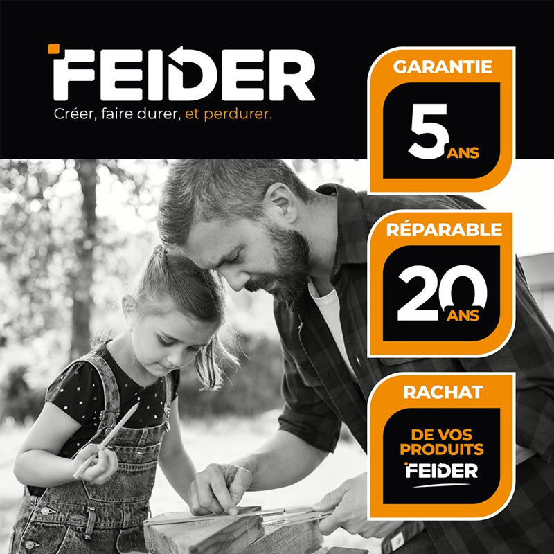 Tronçonneuse thermique FEIDER FTRT494T 49cm³ guide 45,7cm démarrage manuel