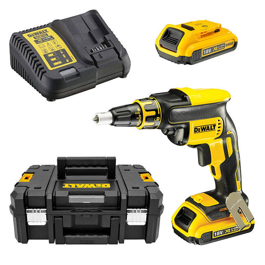Visseuse à Placo DEWALT DCF620D2-QW 18V (2 x 2Ah) Li-ion en Coffret